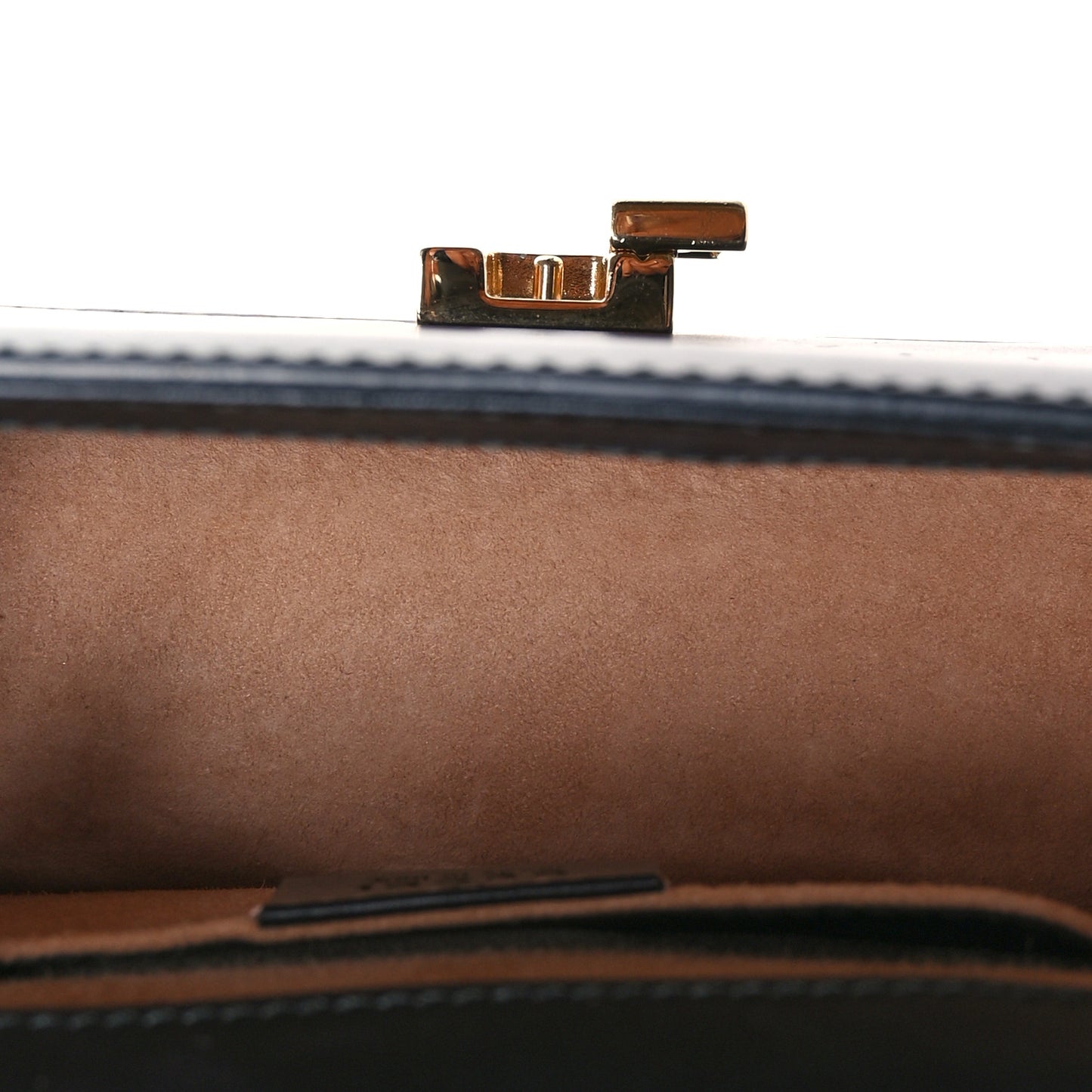 Calfskin Mini Sylvie Chain Shoulder Bag Black