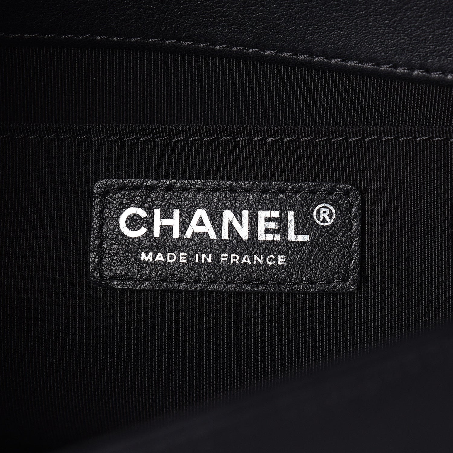 Chanel Calfskin Chevron Quilted Medium Boy Flap Black 6 of 12