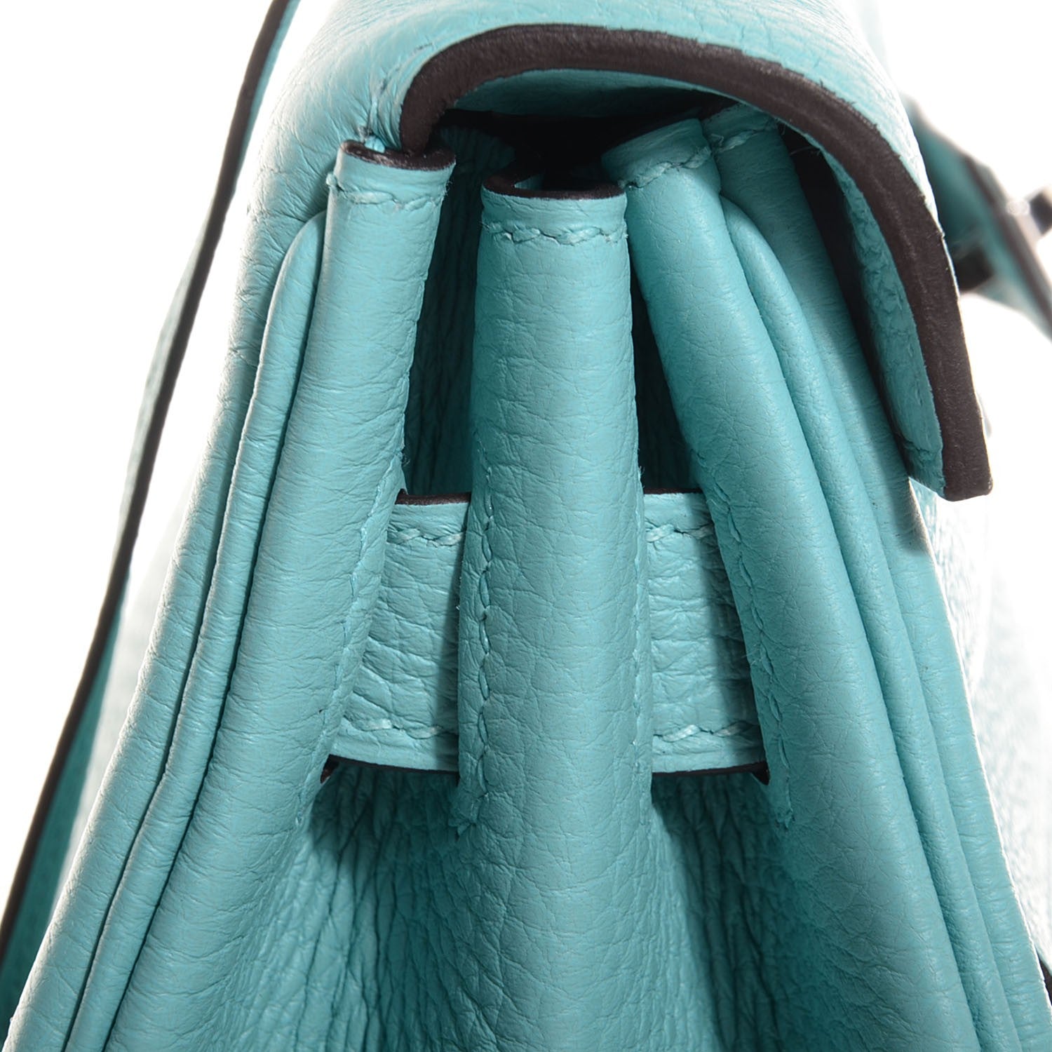 Hermes Togo Kelly Retourne 32 Bleu Atoll 17 of 21