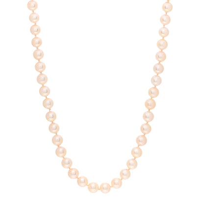 Mikimoto 18K Yellow Gold Akoya Pearl 6.5-7mm Strand Necklace 18.5" 1 of 4