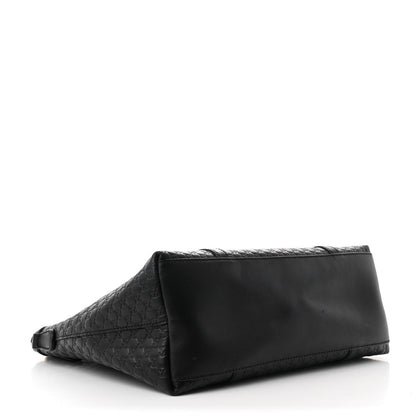 Gucci Soft Microguccissima Small Zippered Satchel Black 4 of 10