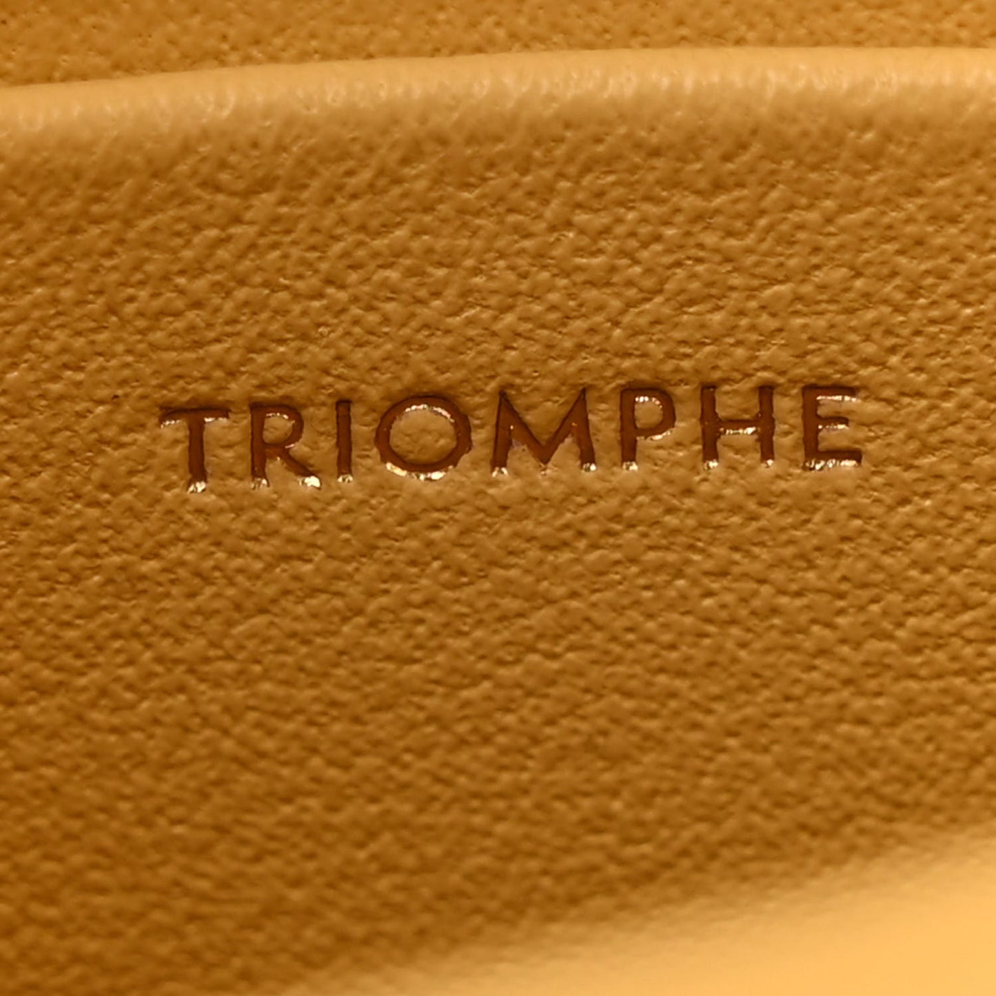 Shiny Calfskin Teen Triomphe Light Yellow