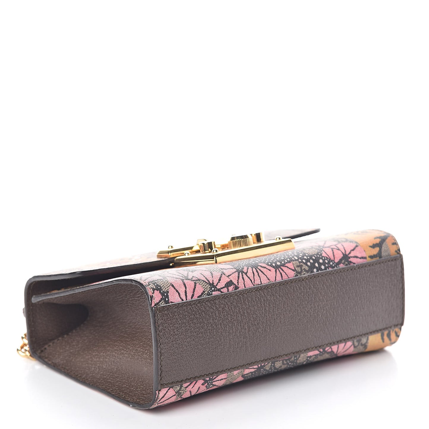 GG Supreme Monogram Bengal Small Padlock Shoulder Bag Beige Pink