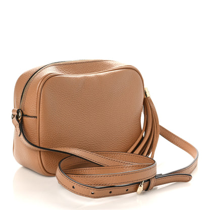 Gucci Pebbled Calfskin Small Soho Disco Bag Camelia 3 of 9