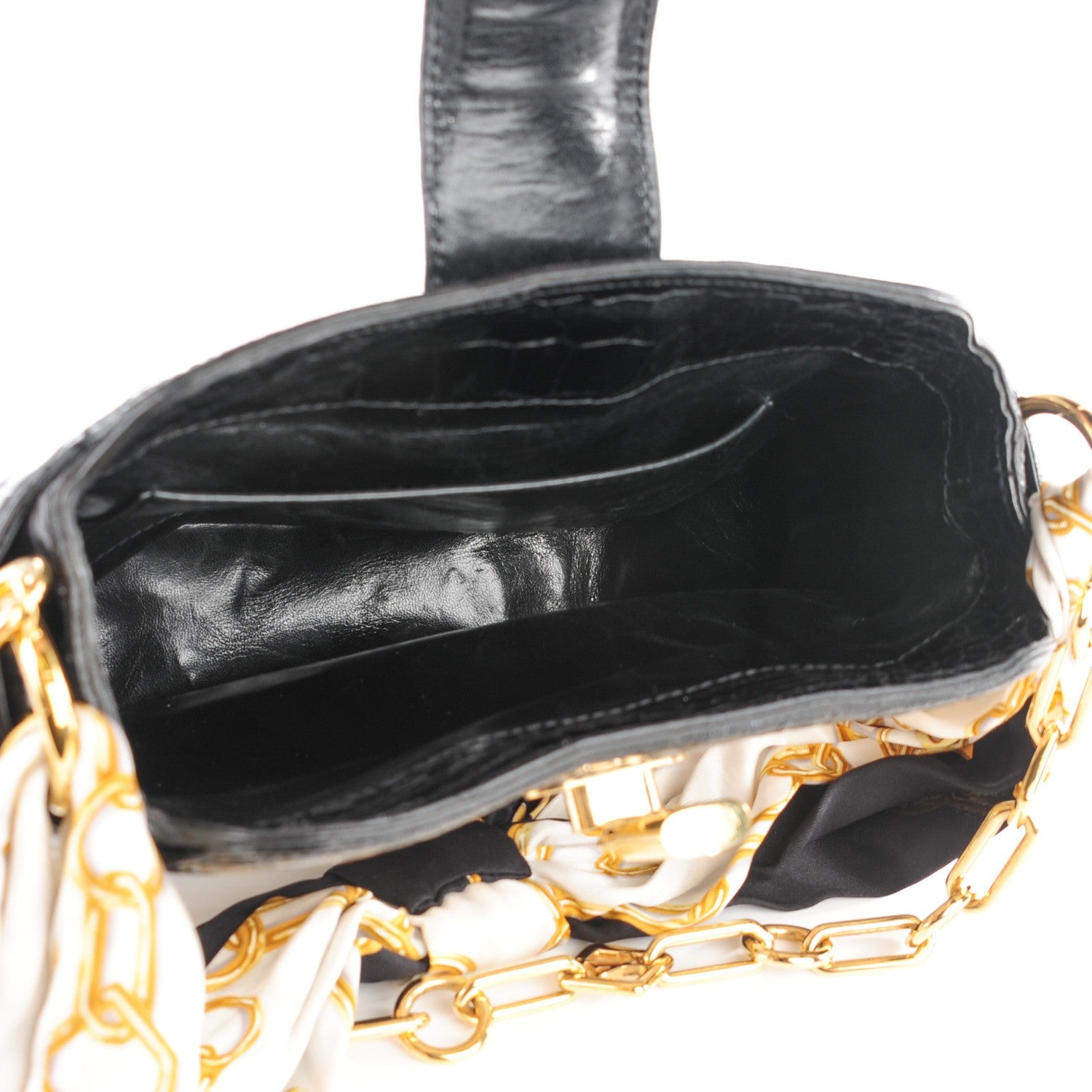 Louis Vuitton Alligator Monogram Charms Linda Scarf Bag Black 5 of 7