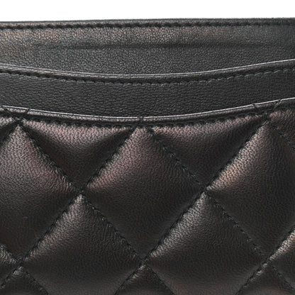Chanel Lambskin Quilted Card Holder Black 9 of 9