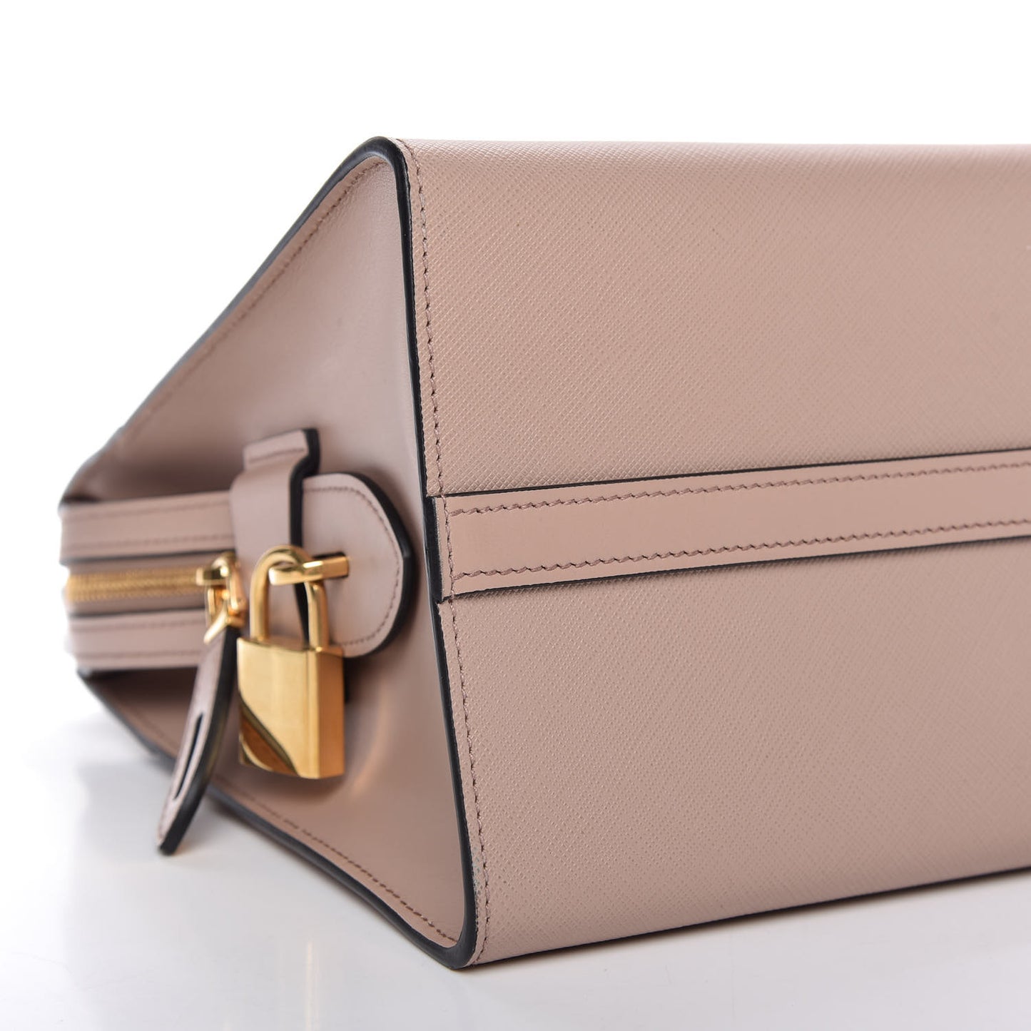 Saffiano City Calfskin Medium Esplanade Cipria Baltico