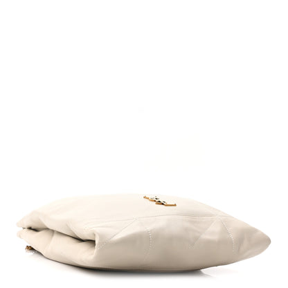 Saint Laurent Lambskin Matelasse Monogram Medium Jamie 4.3 Pochon Crema Soft 4 of 11