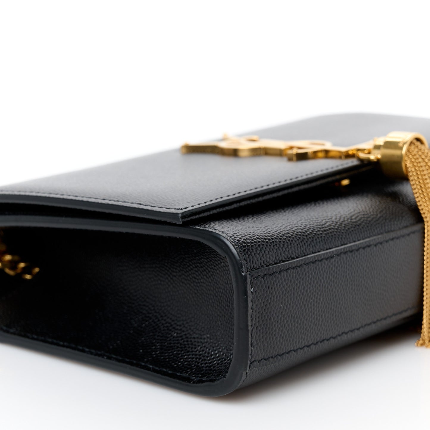 Grain De Poudre Small Classic Monogram Kate Tassel Satchel Black