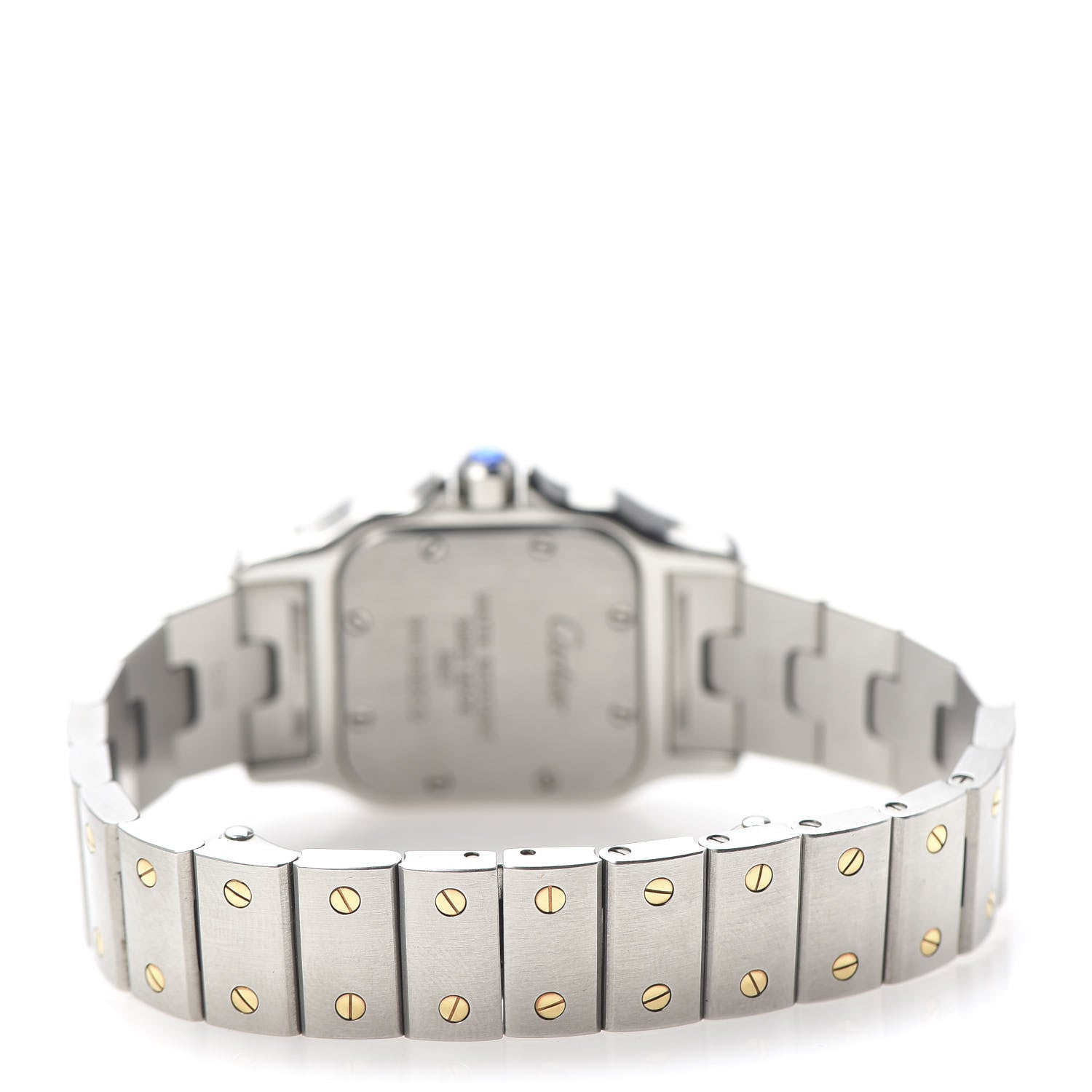 Cartier Stainless Steel 18K Yellow Gold 24mm Santos De Cartier Galbee Quartz Watch 4 of 7