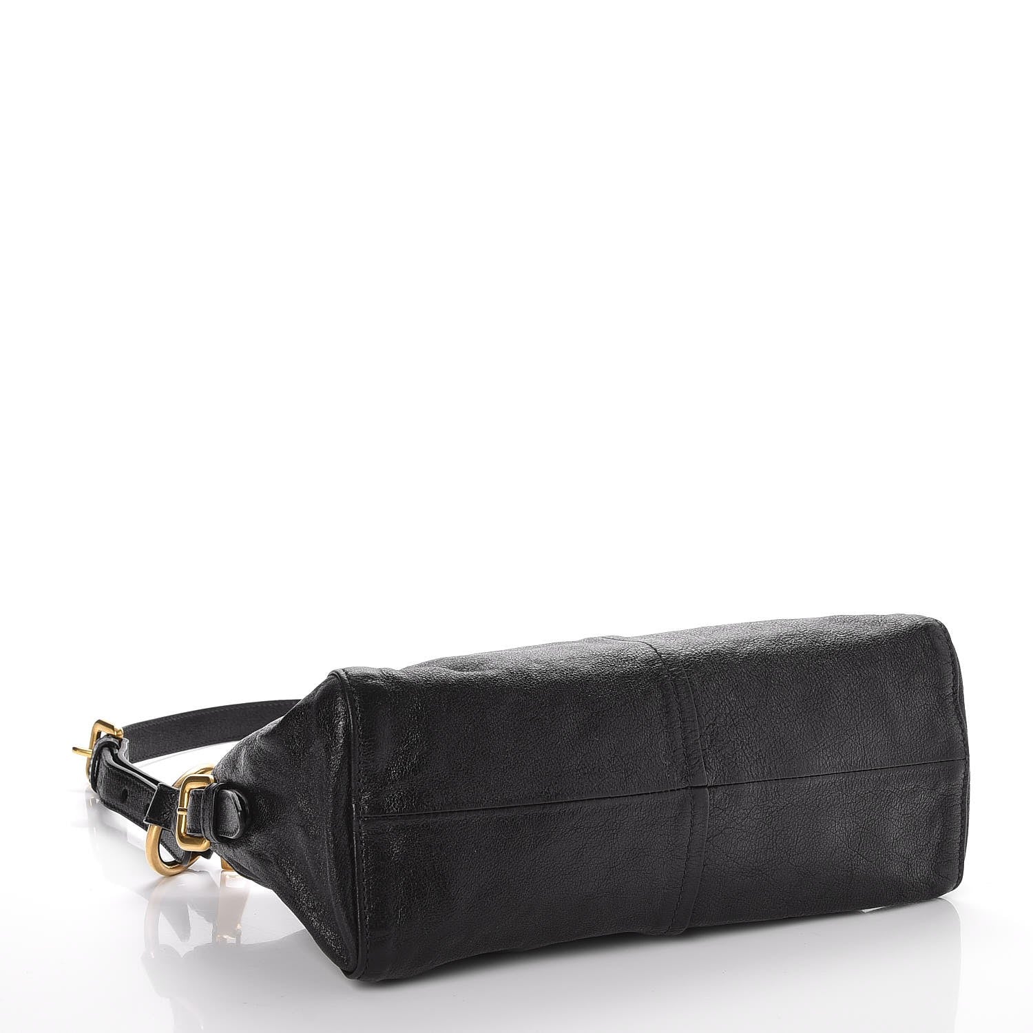 Prada Buffalo Shoulder Bag Nero Black 4 of 8