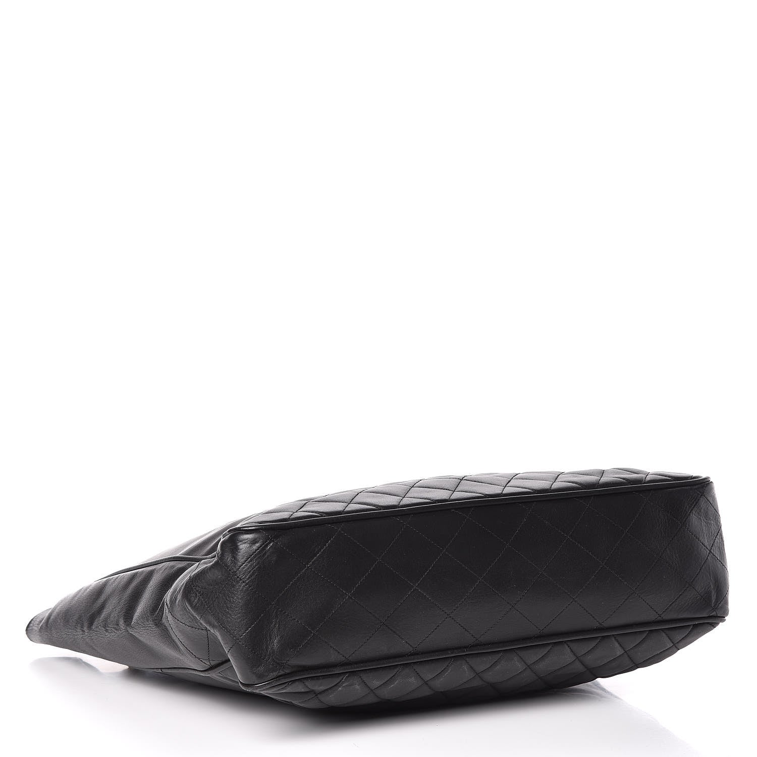 Chanel Lambskin Shopping Tote Black 4 of 12