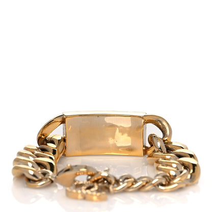 Chanel Crystal CC Chain ID Bracelet Gold 3 of 6