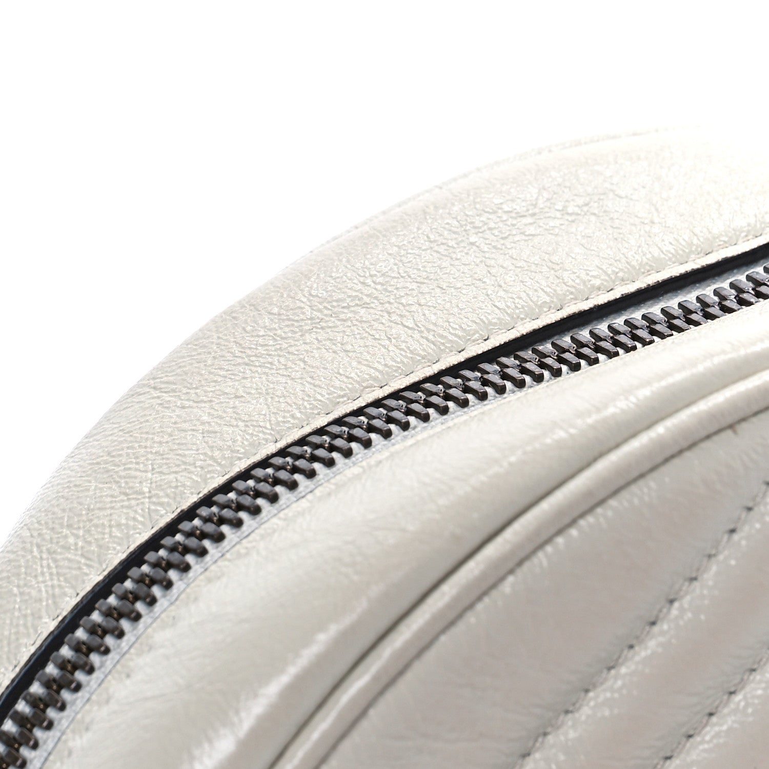 Gucci Calfskin Matelasse Mini GG Marmont Round Shoulder Bag White 13 of 13