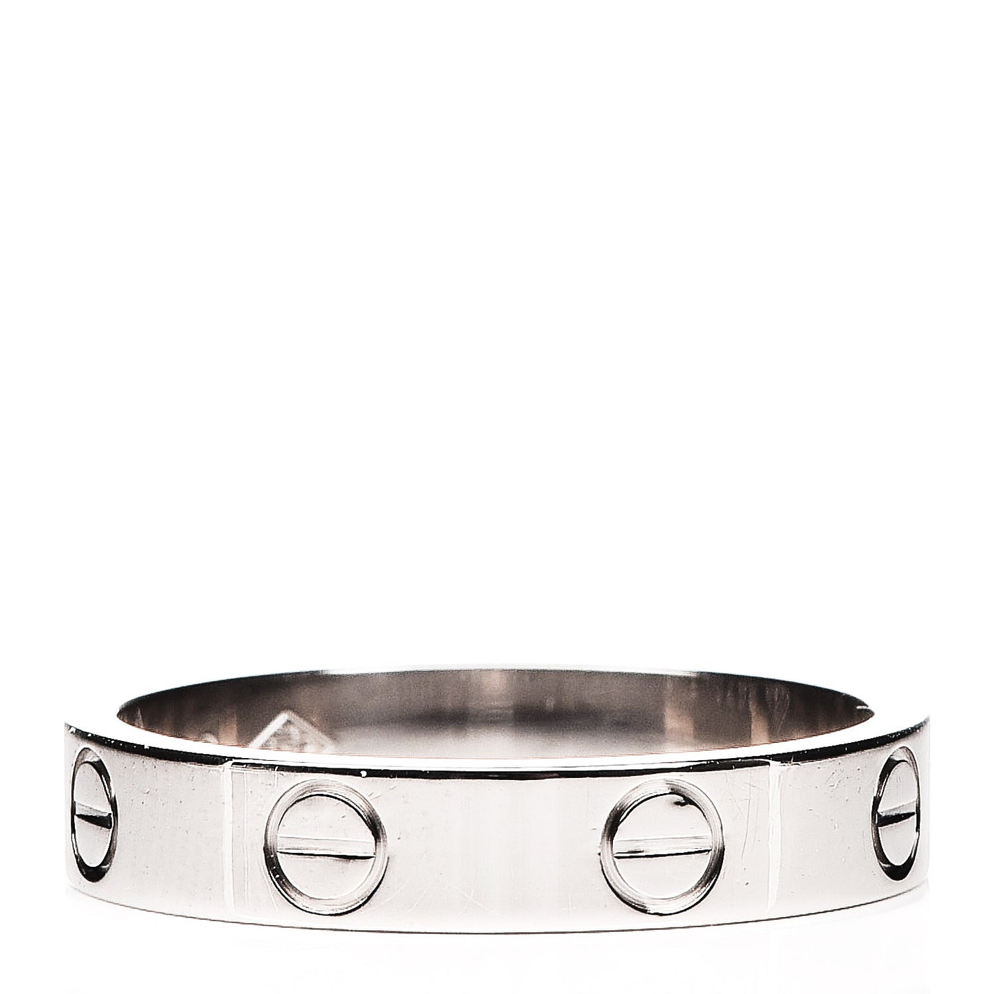18K White Gold 3.5mm LOVE Wedding Band Ring 51 5.75