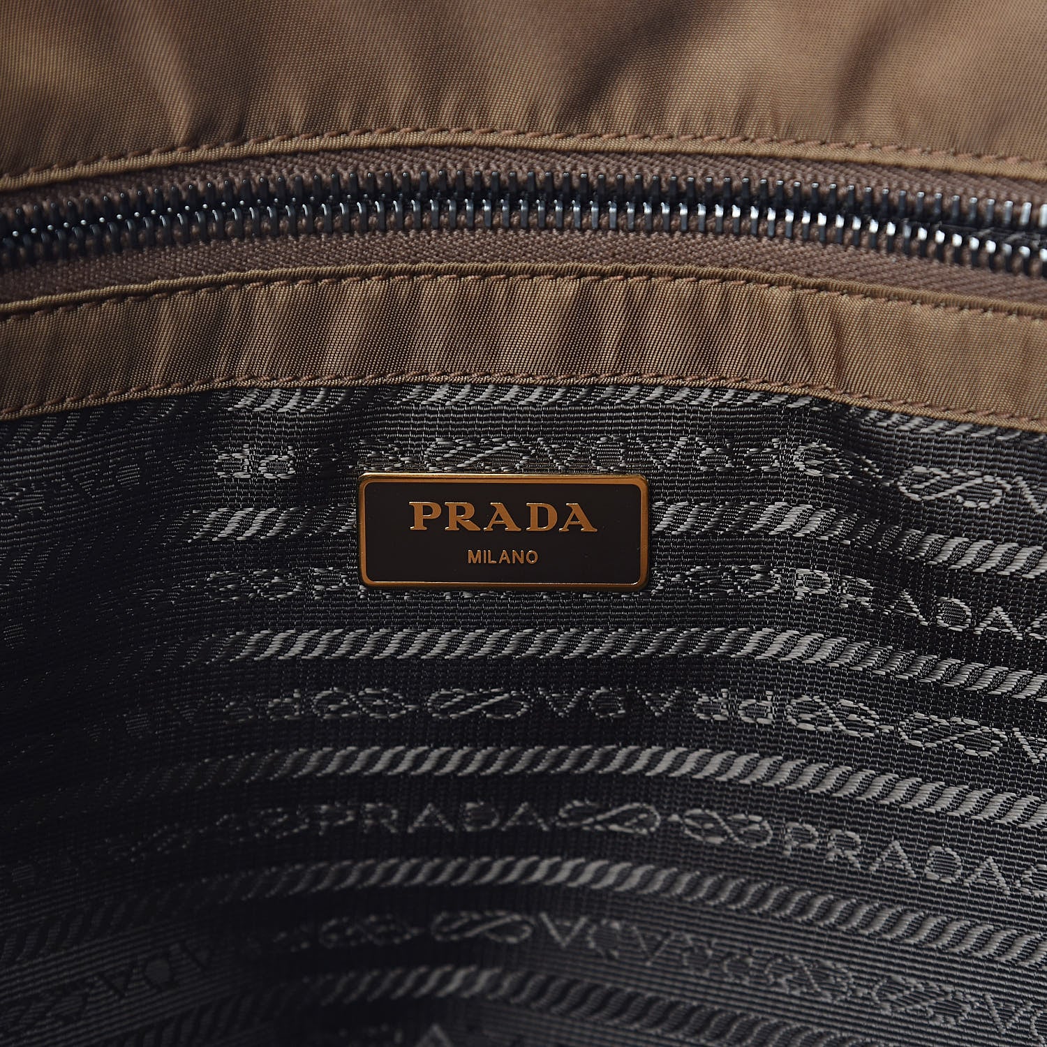 Prada Nylon Ricamo Cahier Tote Rovere 6 of 9