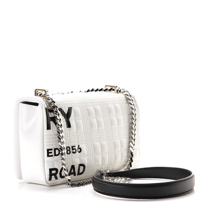 Burberry Quilted Horseferry Print Small Lola Bag White 3 of 9