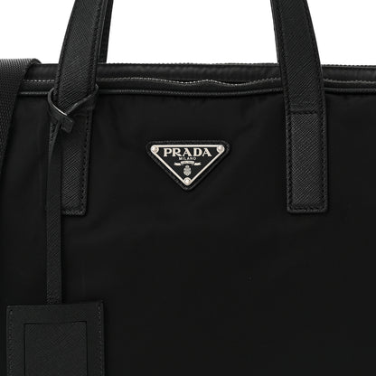 Prada Tessuto Nylon Saffiano Briefcase Black 9 of 11