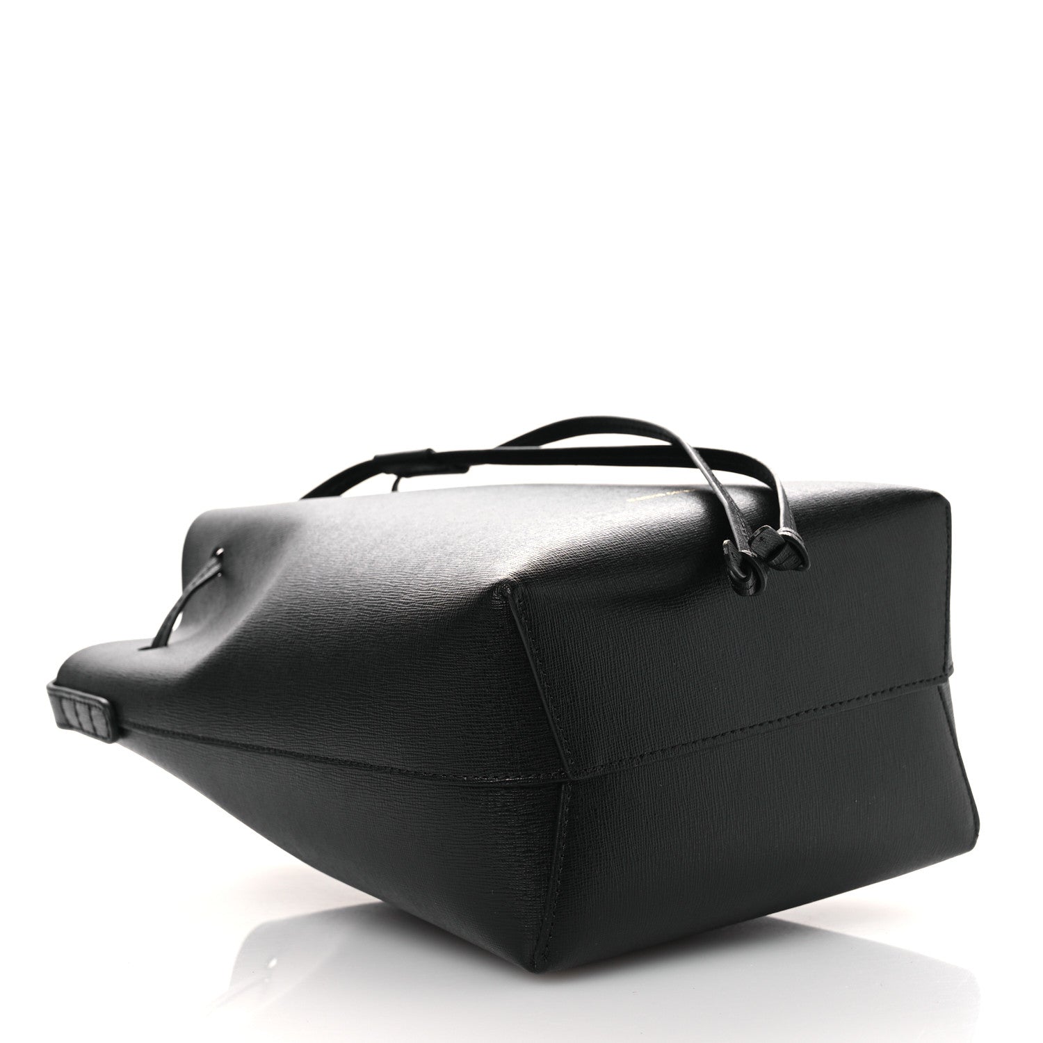 Mansur Gavriel Calfskin Mini Bucket Bag Black Flamma 4 of 10