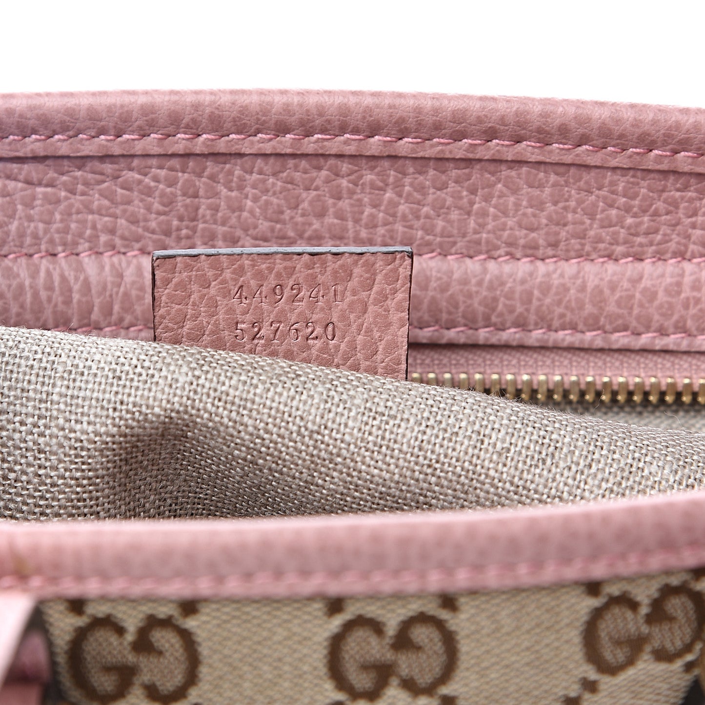Monogram Small Bree Tote Beige Soft Pink
