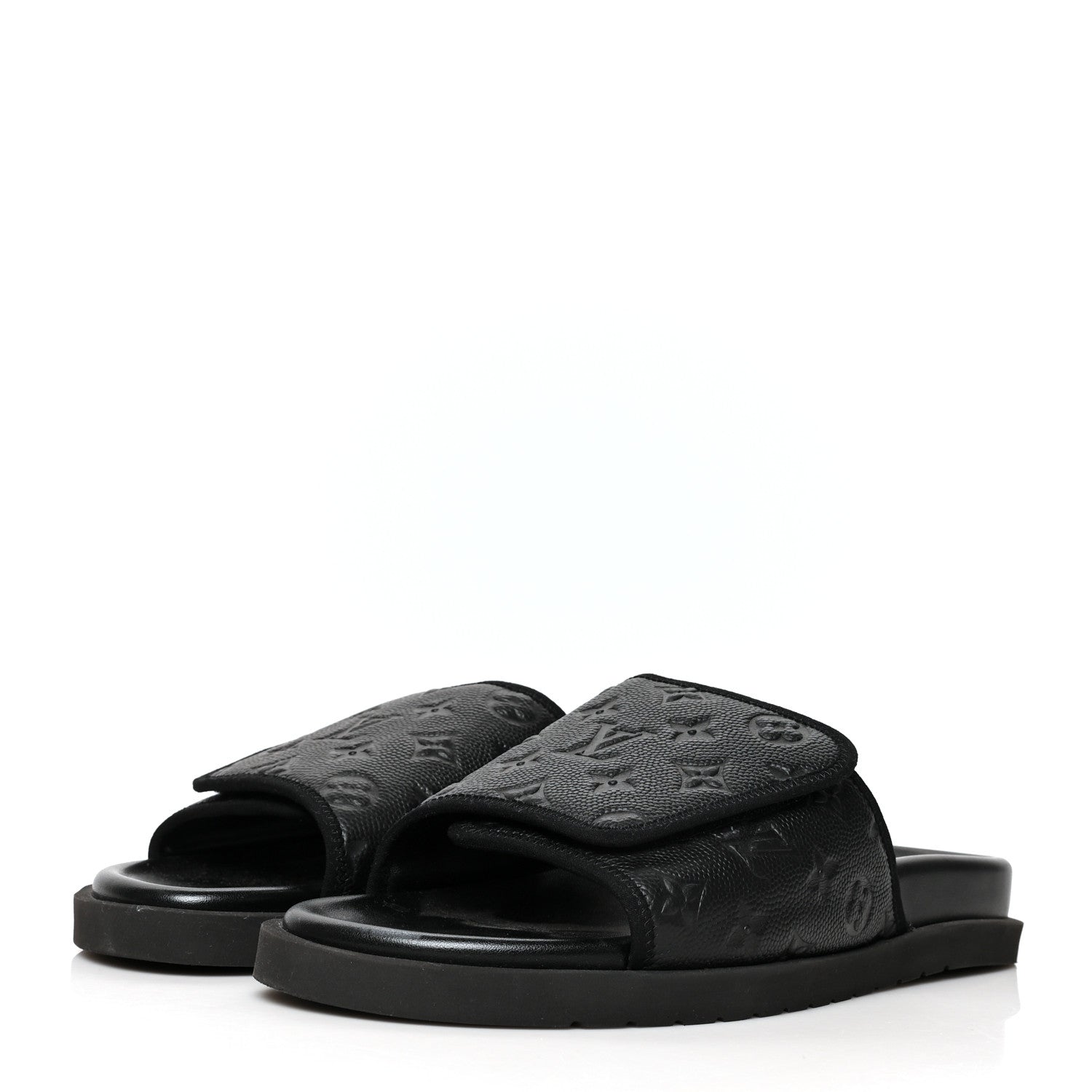 Louis Vuitton X NBA Calfskin Monogram Embossed Miami Mule 11 Black 3 of 7