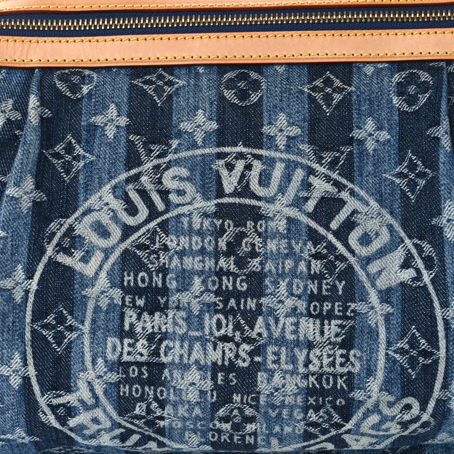 Louis Vuitton Denim Raye Cabas GM 8 of 14