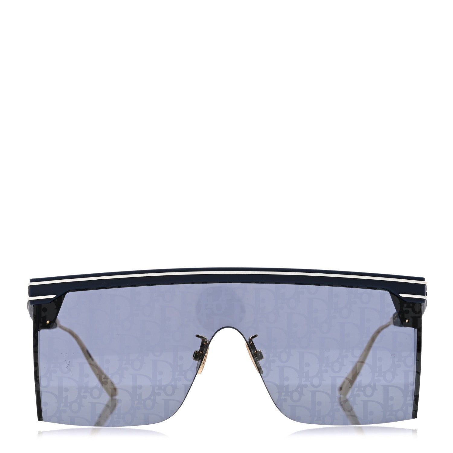 Christian Dior Oblique Diorclub M1U Mask Sunglasses Blue 3 of 8