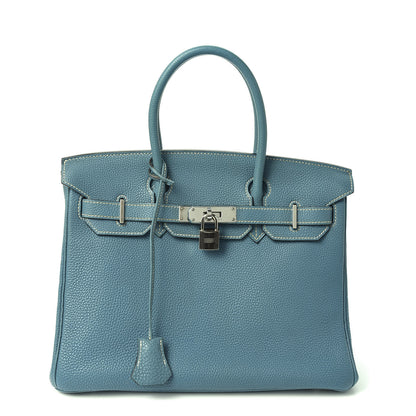Hermes Togo Birkin 30 Blue Jean 1 of 20