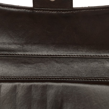 Chanel Lambskin Quilted Large Flap Wallet Dark Brown 15 of 30