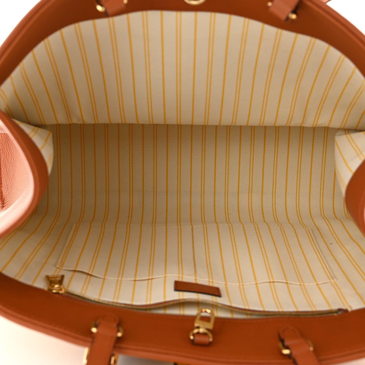 Louis Vuitton Raffia Calfskin Monogram Giant Onthego GM Tan 5 of 9