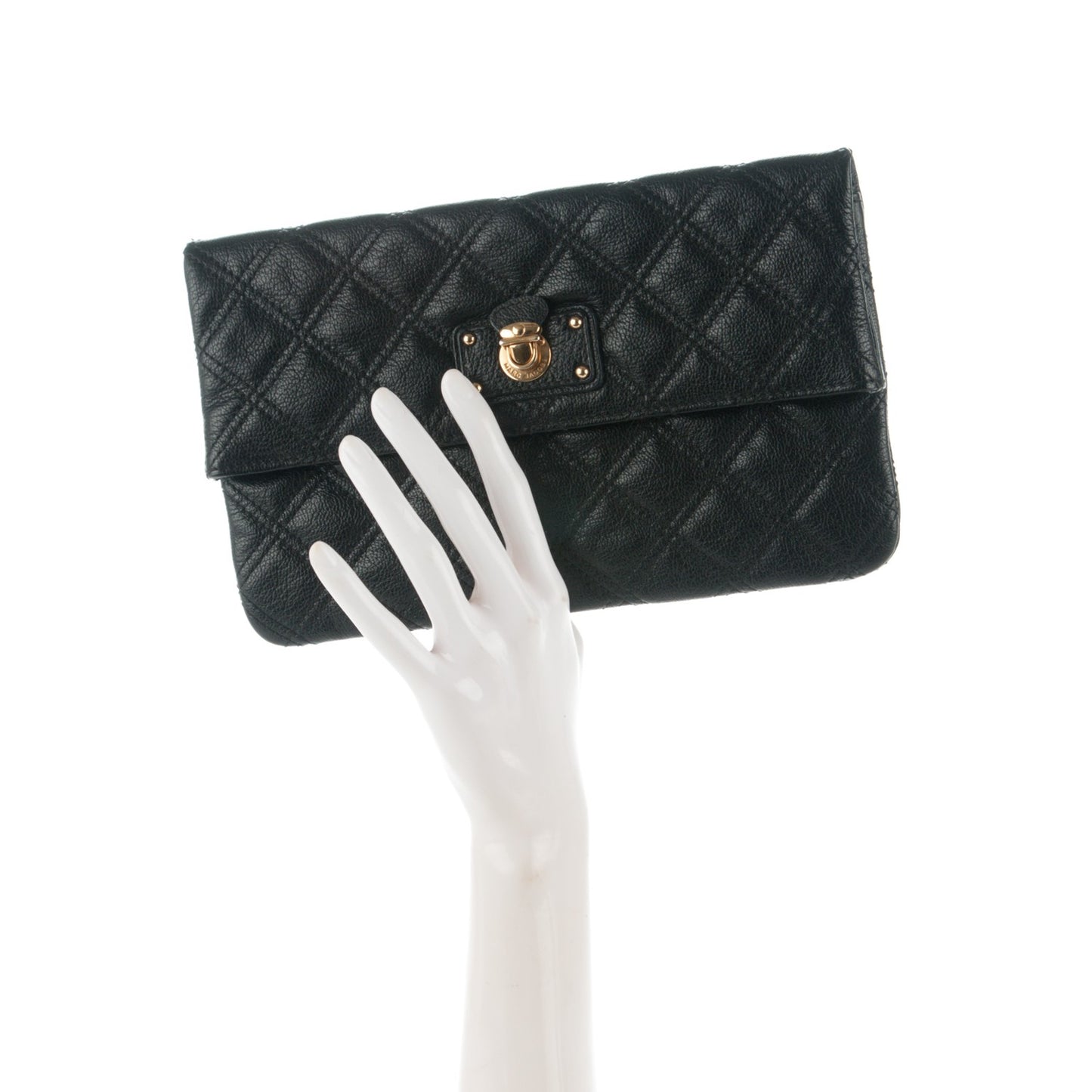 Quilted Eugenie Clutch Black