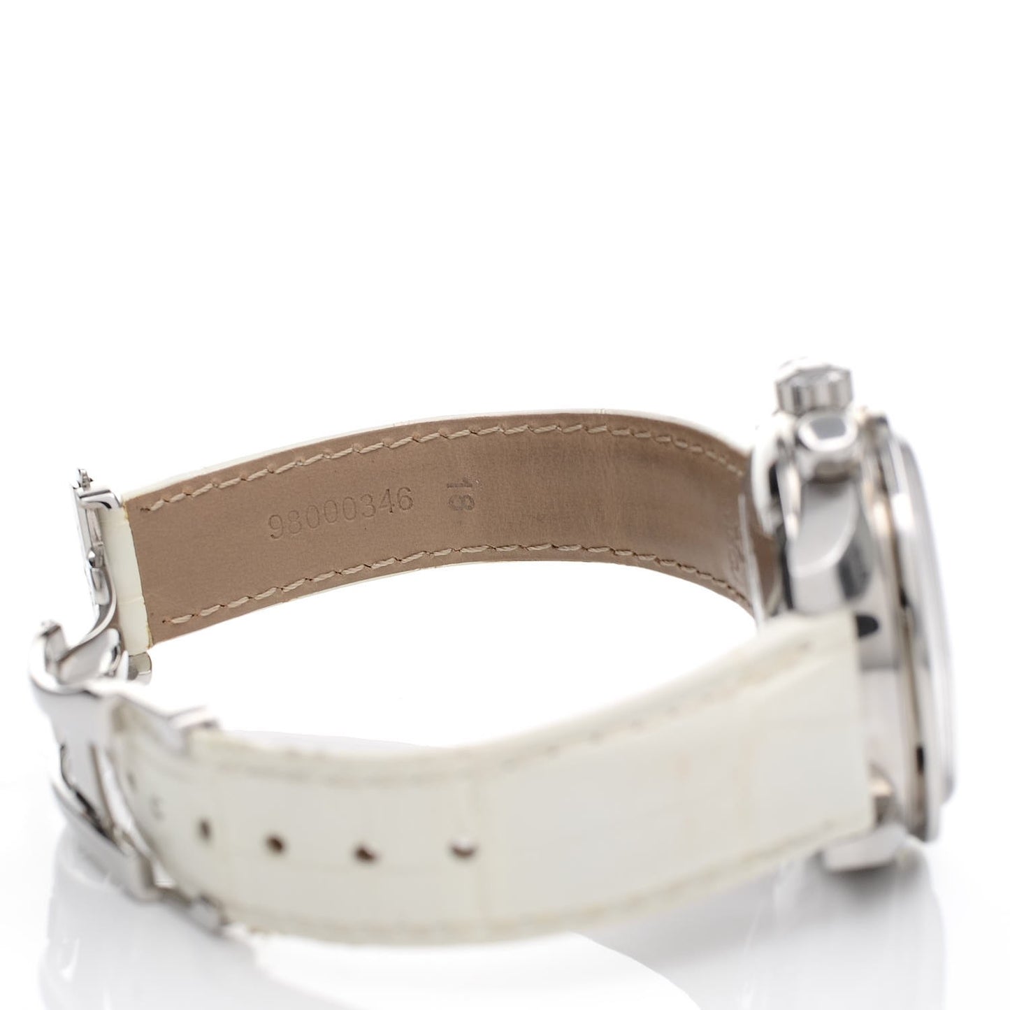 Stainless Steel Alligator 38mm Speedmaster Automatic Chronograph Watch White 324.33.38.40.04.001