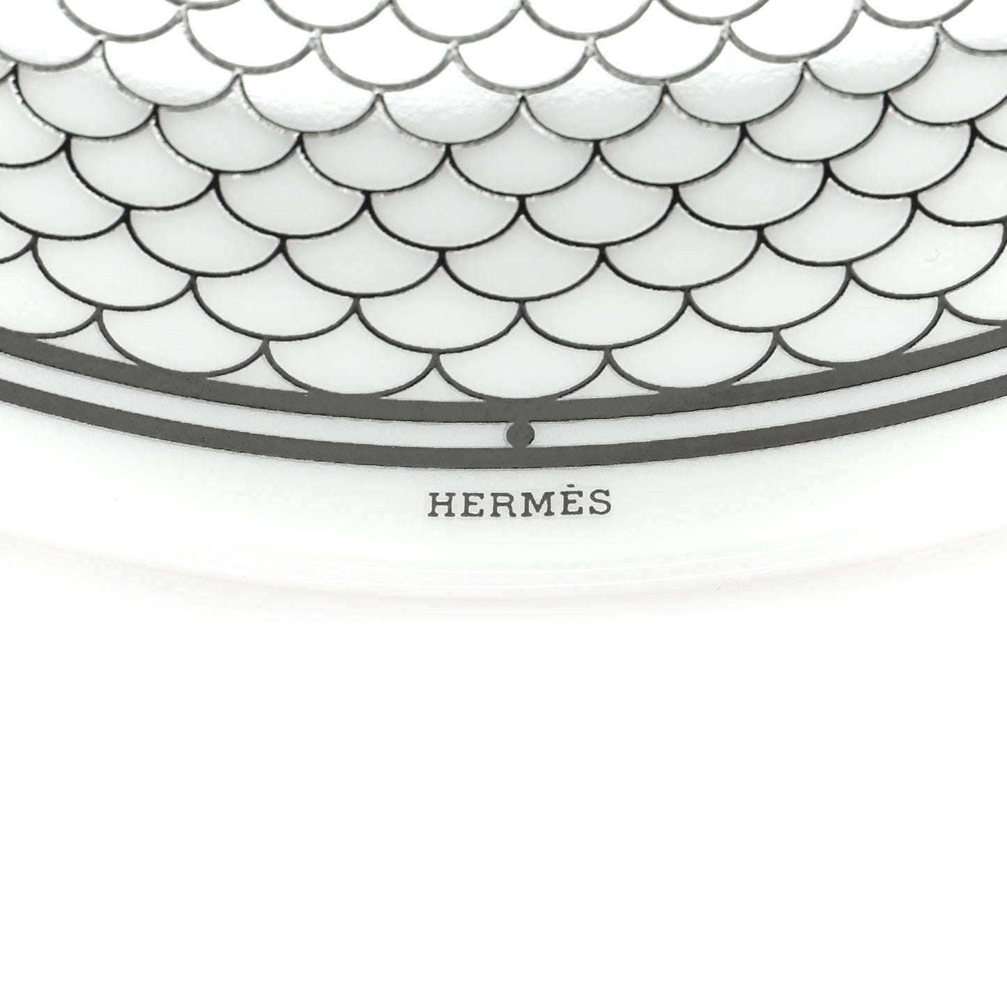 Porcelain H Deco Bread And Butter Plates Set of 2 Black White