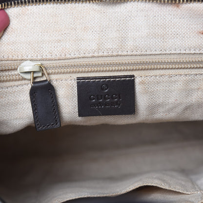 Gucci GG Supreme Monogram Small Zippered Tote Dark Brown 6 of 15