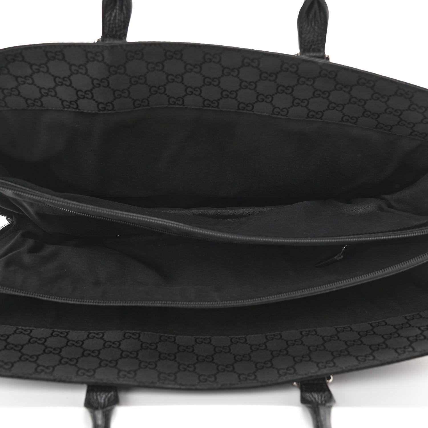 Gucci Nylon Monogram Executive Bag Black 5 of 10
