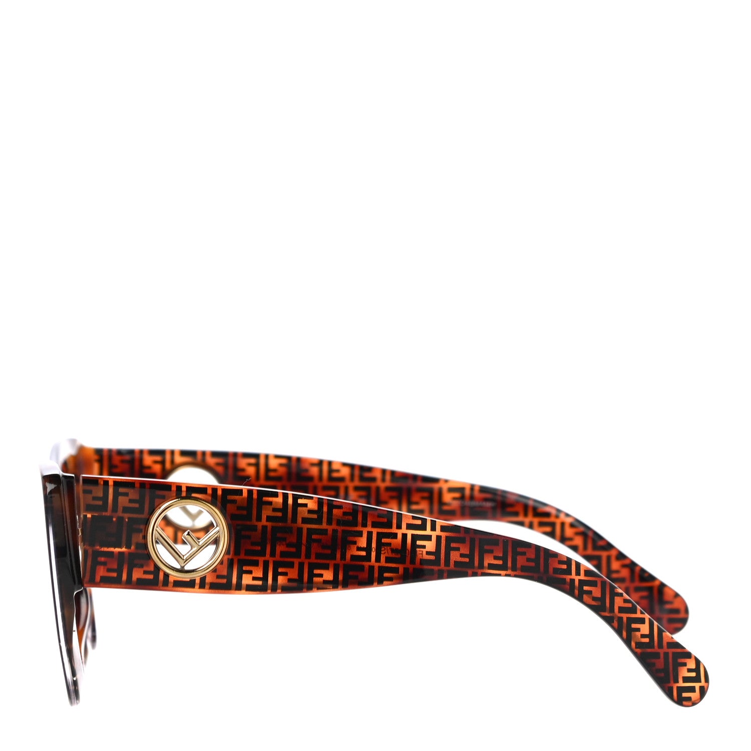Fendi Acetate F is Fendi FF 51mm Cat Eye Sunglasses 0327/S Tortoise Camouflage 2 of 8