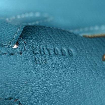 Hermes Madame Calfskin Kelly Sellier 25 Bleu du Nord 7 of 11