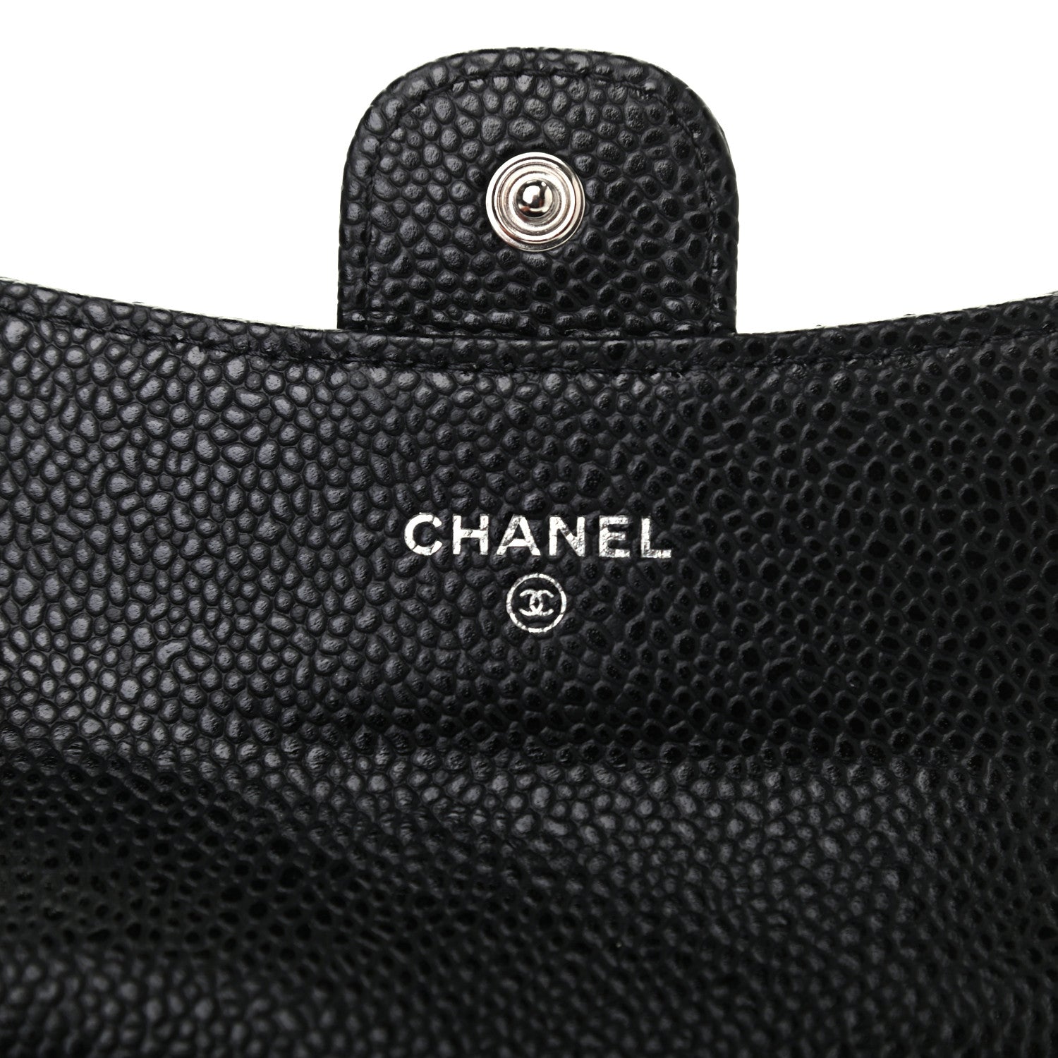 Chanel Caviar Quilted Flap Card Holder Wallet Black 6 of 8