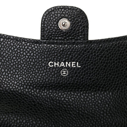 Chanel Caviar Quilted Flap Card Holder Wallet Black 6 of 8