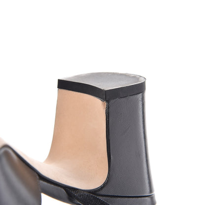 Chanel Lambskin Grosgrain Cap Toe CC Slingback Pumps 37.5 Black 11 of 11