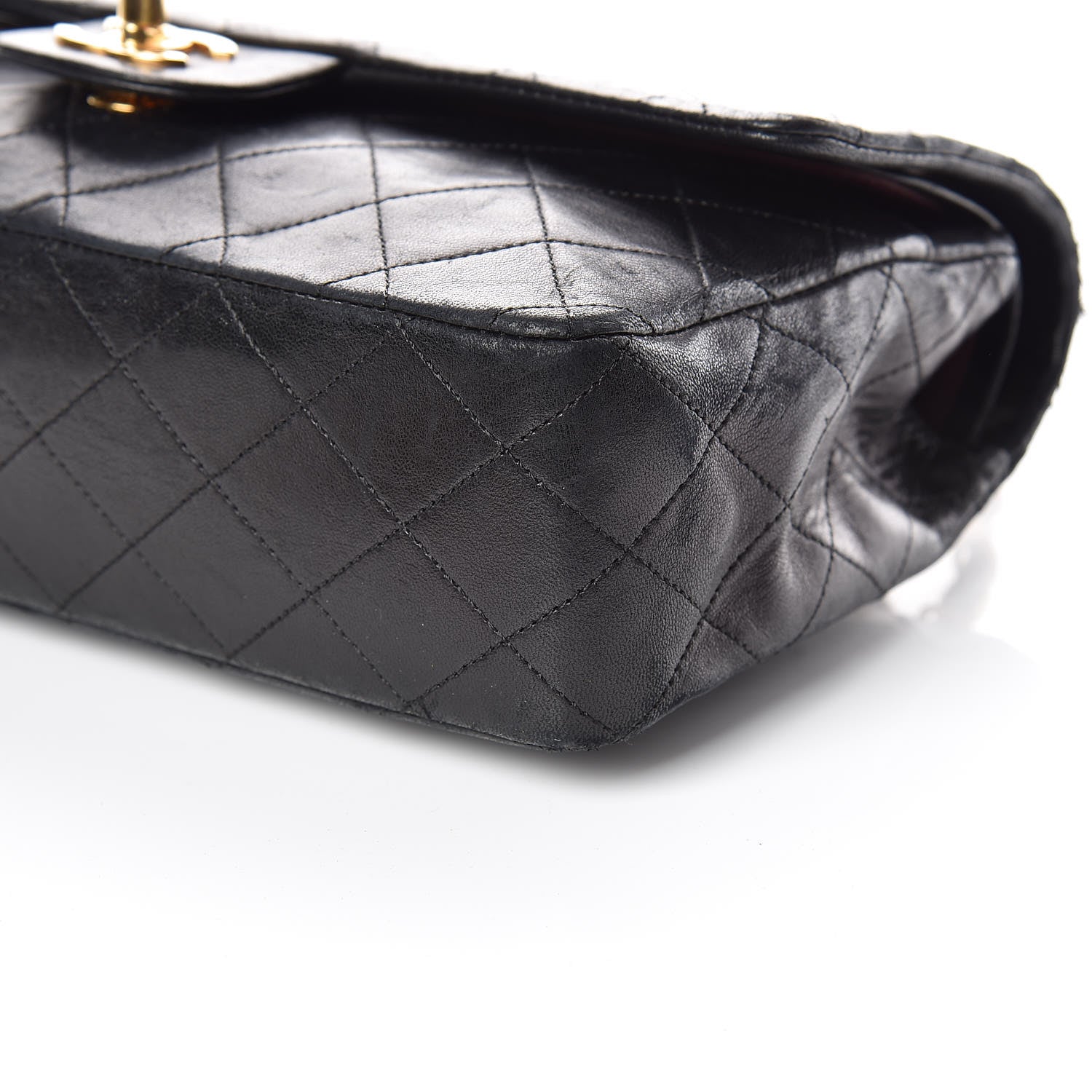 Chanel Lambskin Quilted Medium Double Flap Black 6 of 19
