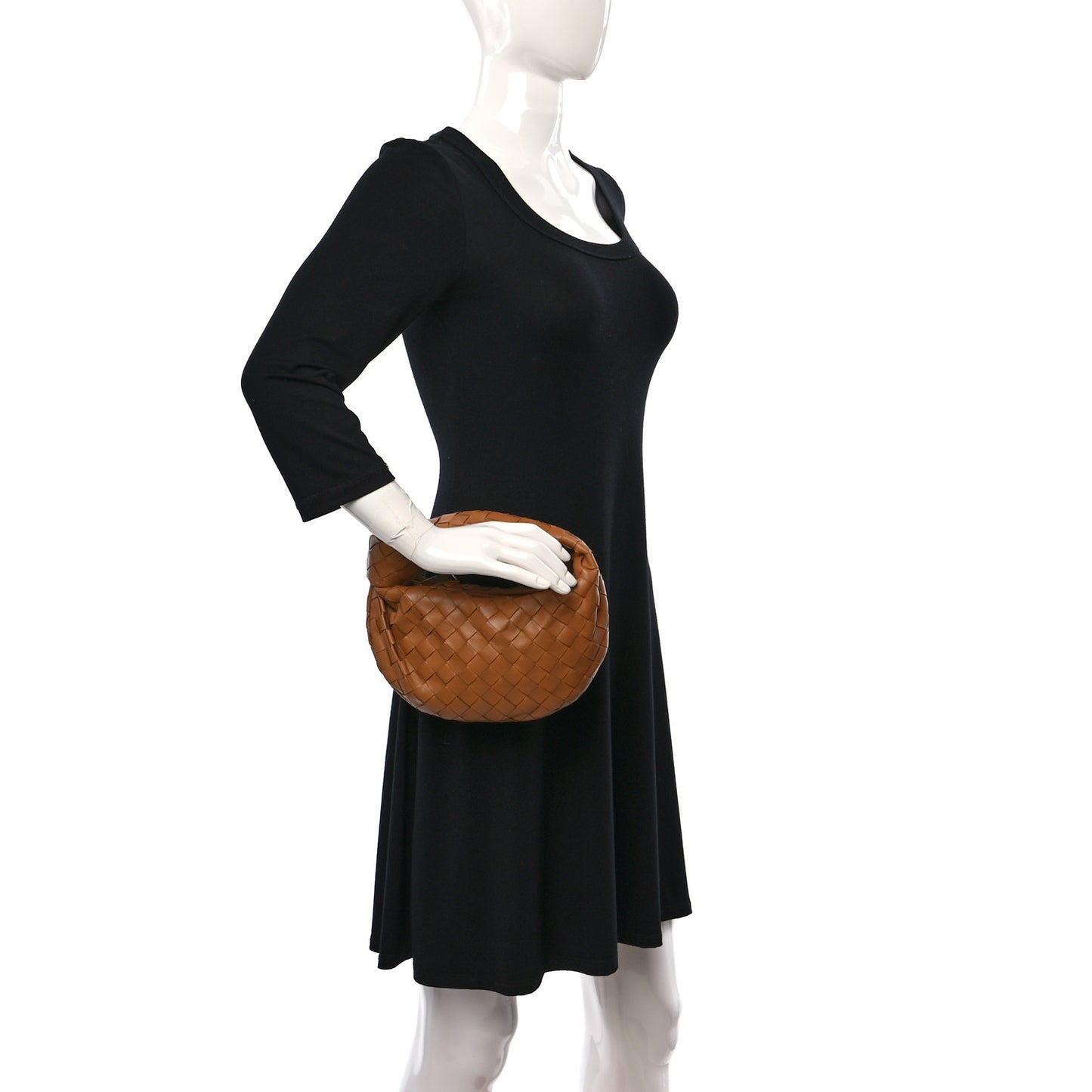 Nappa Intrecciato Mini Jodie Caramel