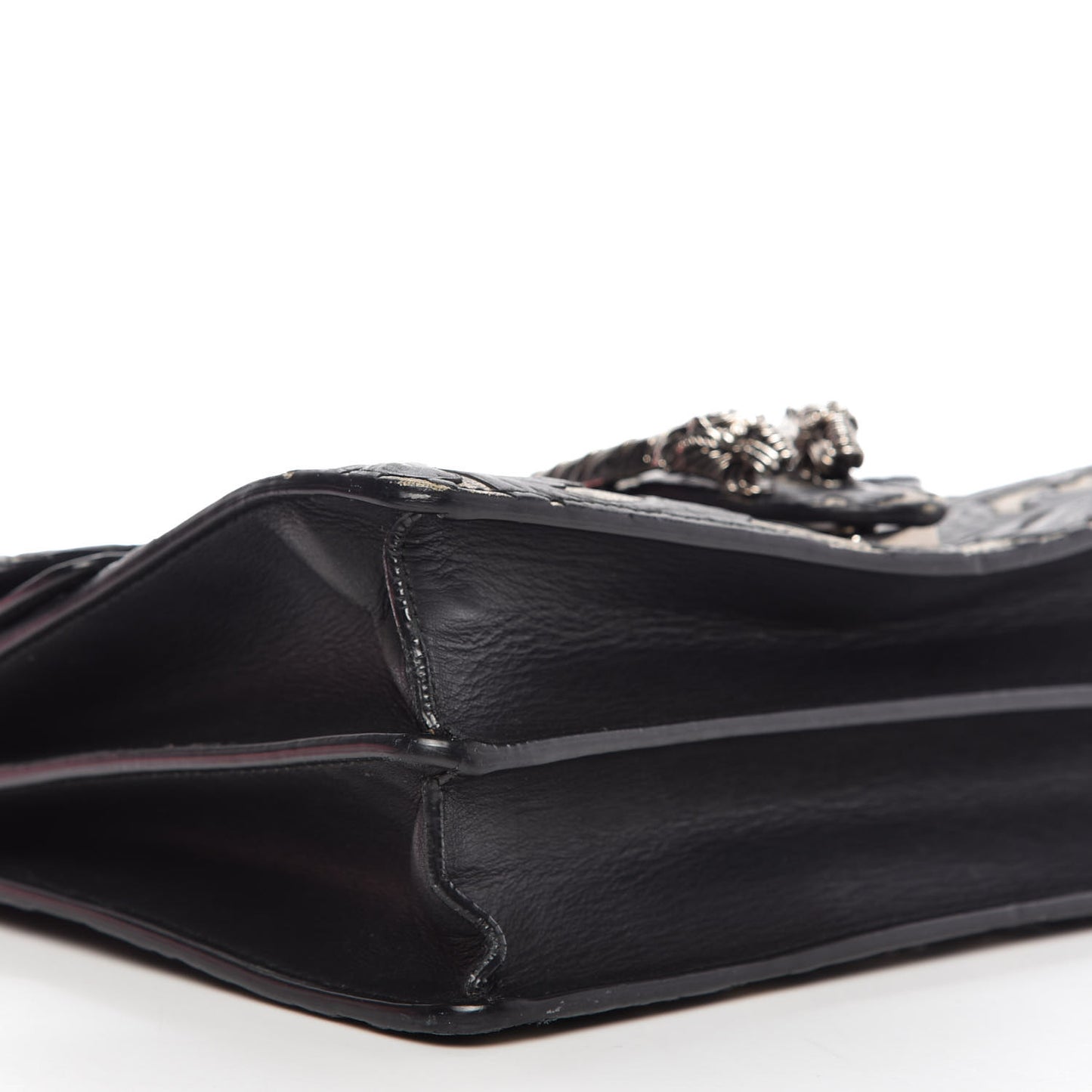 GG Supreme Monogram Arabesque Medium Dionysus Shoulder Bag Black