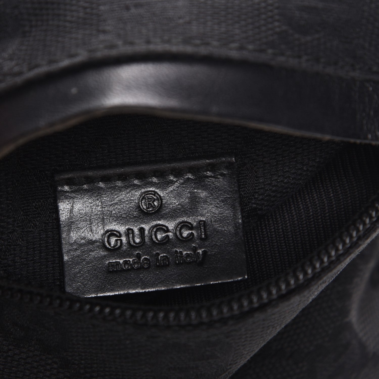 Gucci Monogram Belt Bag Black 6 of 7