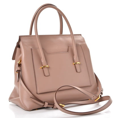 Tom Ford Smooth Calfskin Medium Icon Bag Blush Nude 3 of 10