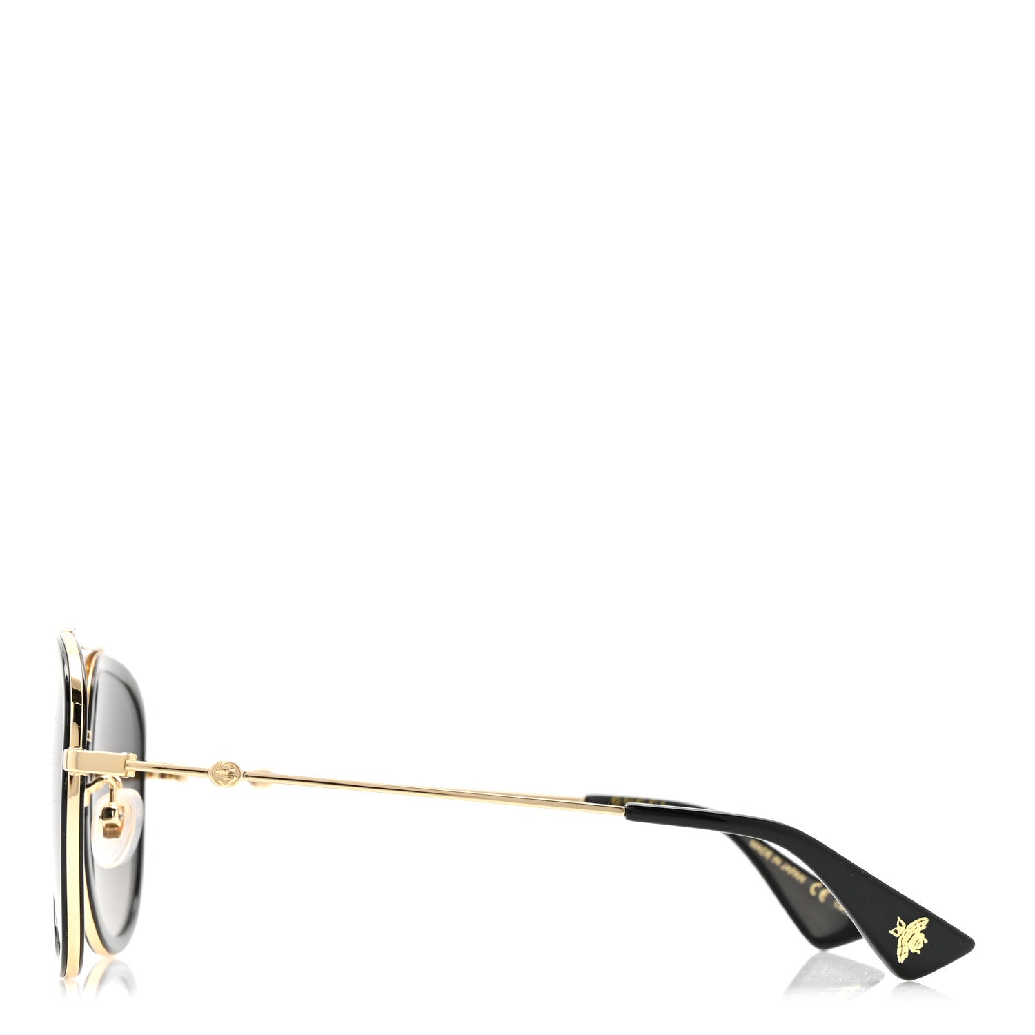 Gucci Metal Aviator Sunglasses GG0062S Black 3 of 8