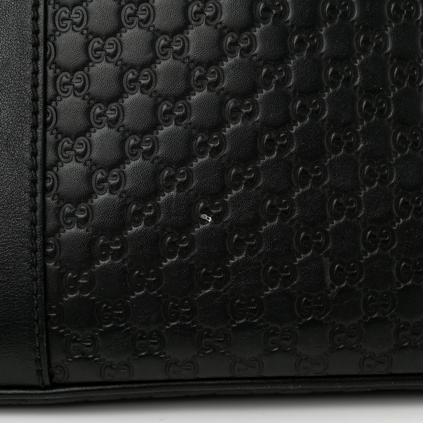 Microguccissima Medium Dome Bag Black