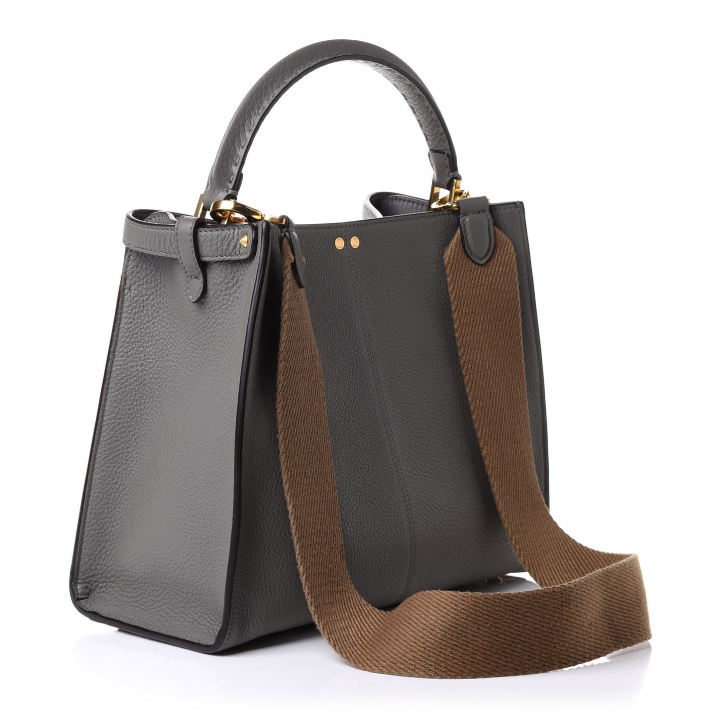 Cuoio Romano Selleria Bi-Color Medium Peekaboo X-Lite Moon Ghiaia