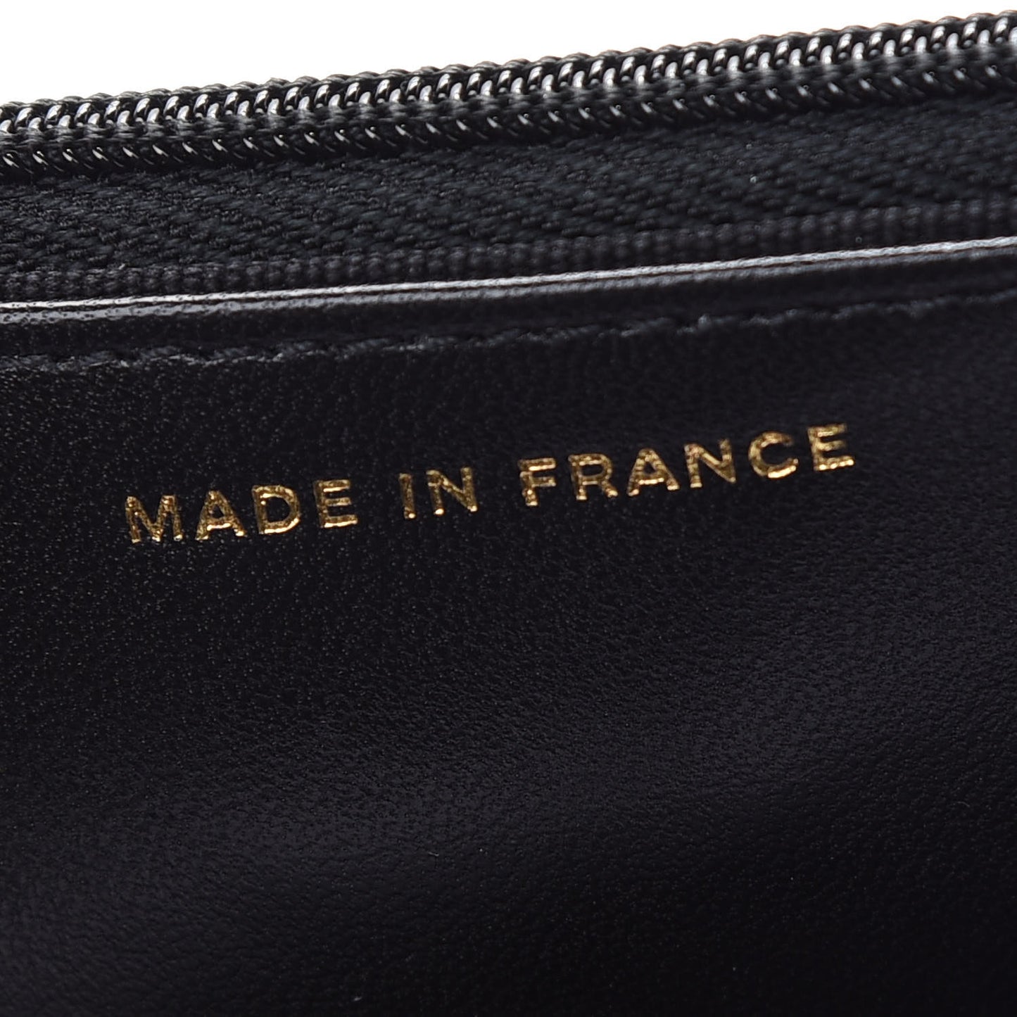Lambskin Quilted Coco Bow Wallet On Chain WOC Black