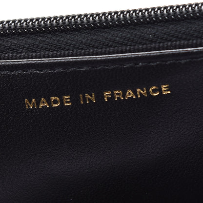 Chanel Lambskin Quilted Coco Bow Wallet On Chain WOC Black 7 of 10